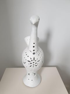 Mid-Century Modern French Large Ceramic Table Lamp