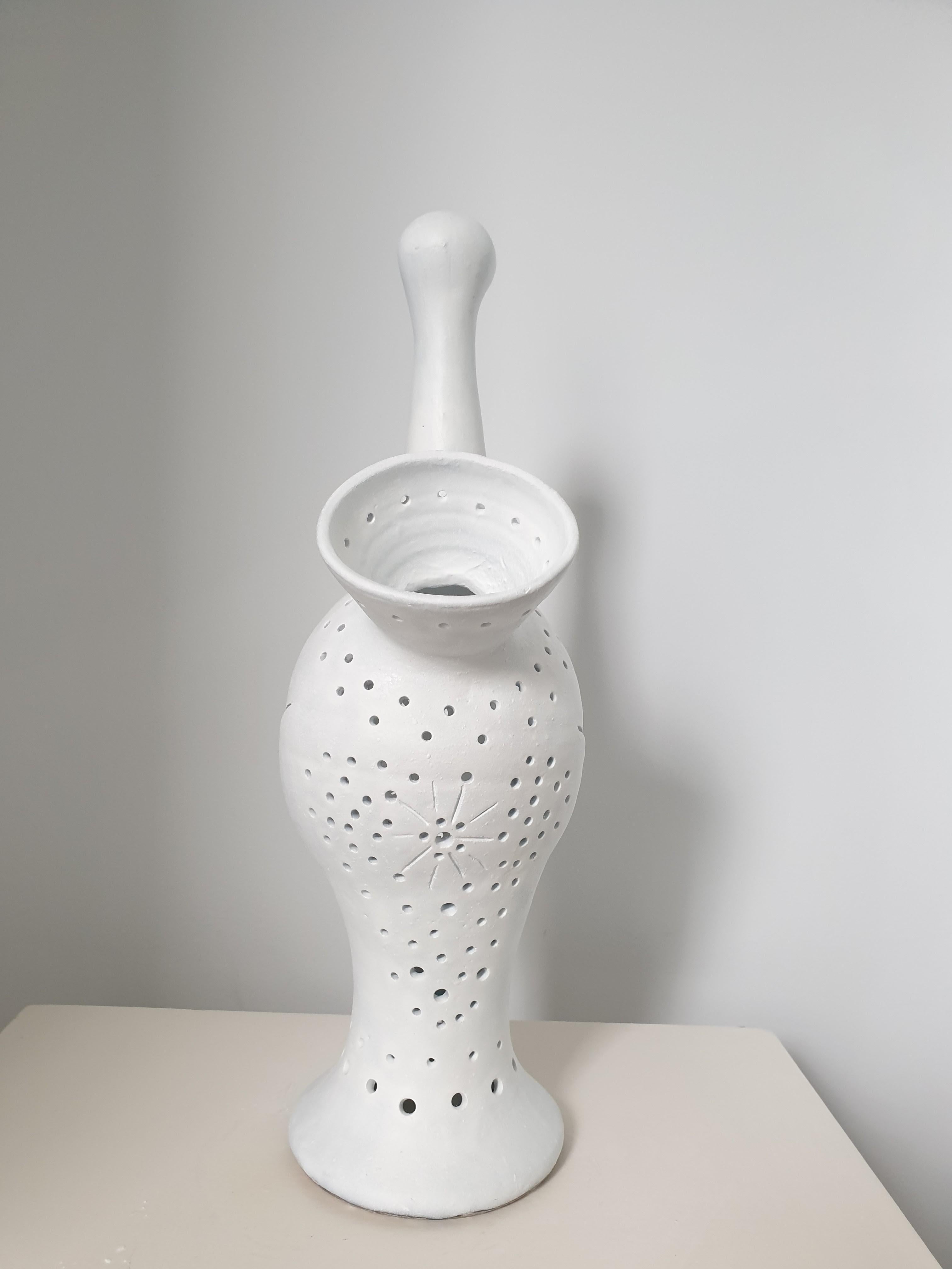 20th Century Mid-Century Modern French Large Ceramic Table Lamp For Sale