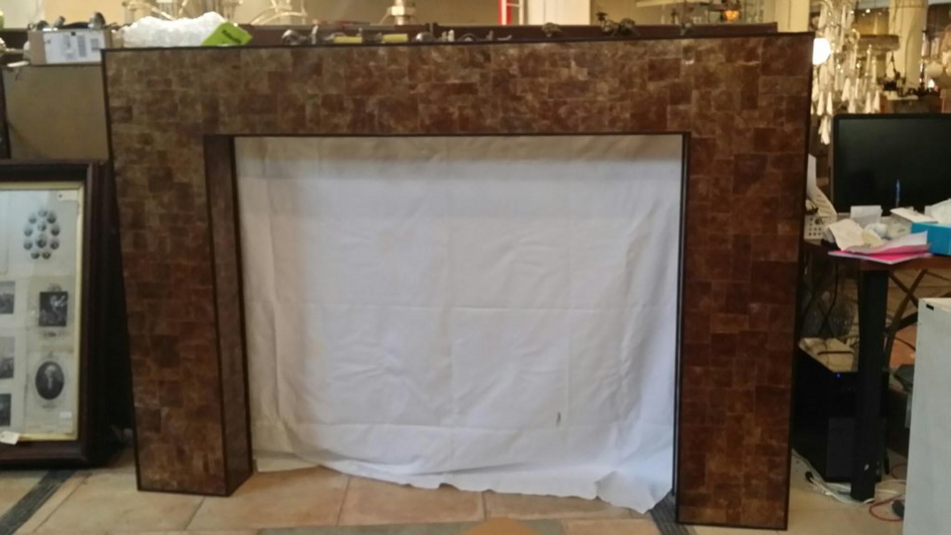 2006 Mid-Century Modern French Mica Fireplace Surround 9