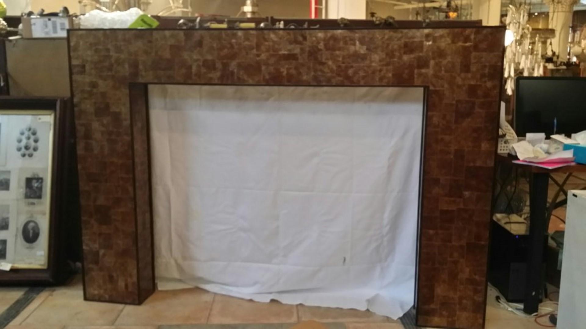 2006 Mid-Century Modern French Mica Fireplace Surround 11