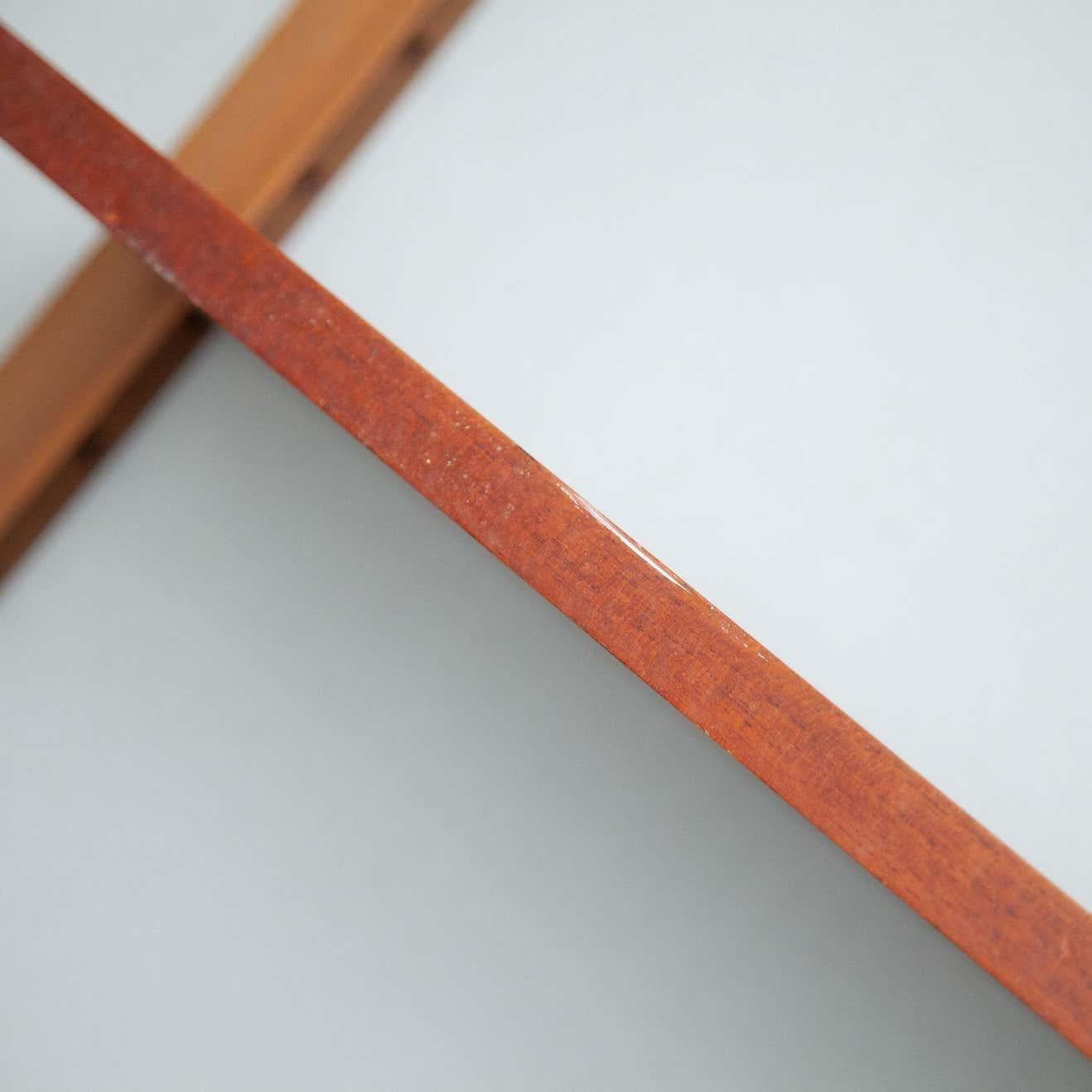 Mid-20th Century Mid-Century Modern French Modular System Shelve, Wood and Metal For Sale