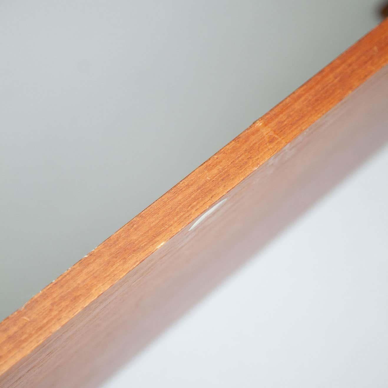 Mid-Century Modern French Modular System Shelve, Wood and Metal For Sale 1