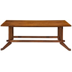 Mid-Century Modern French Oak Dining Table