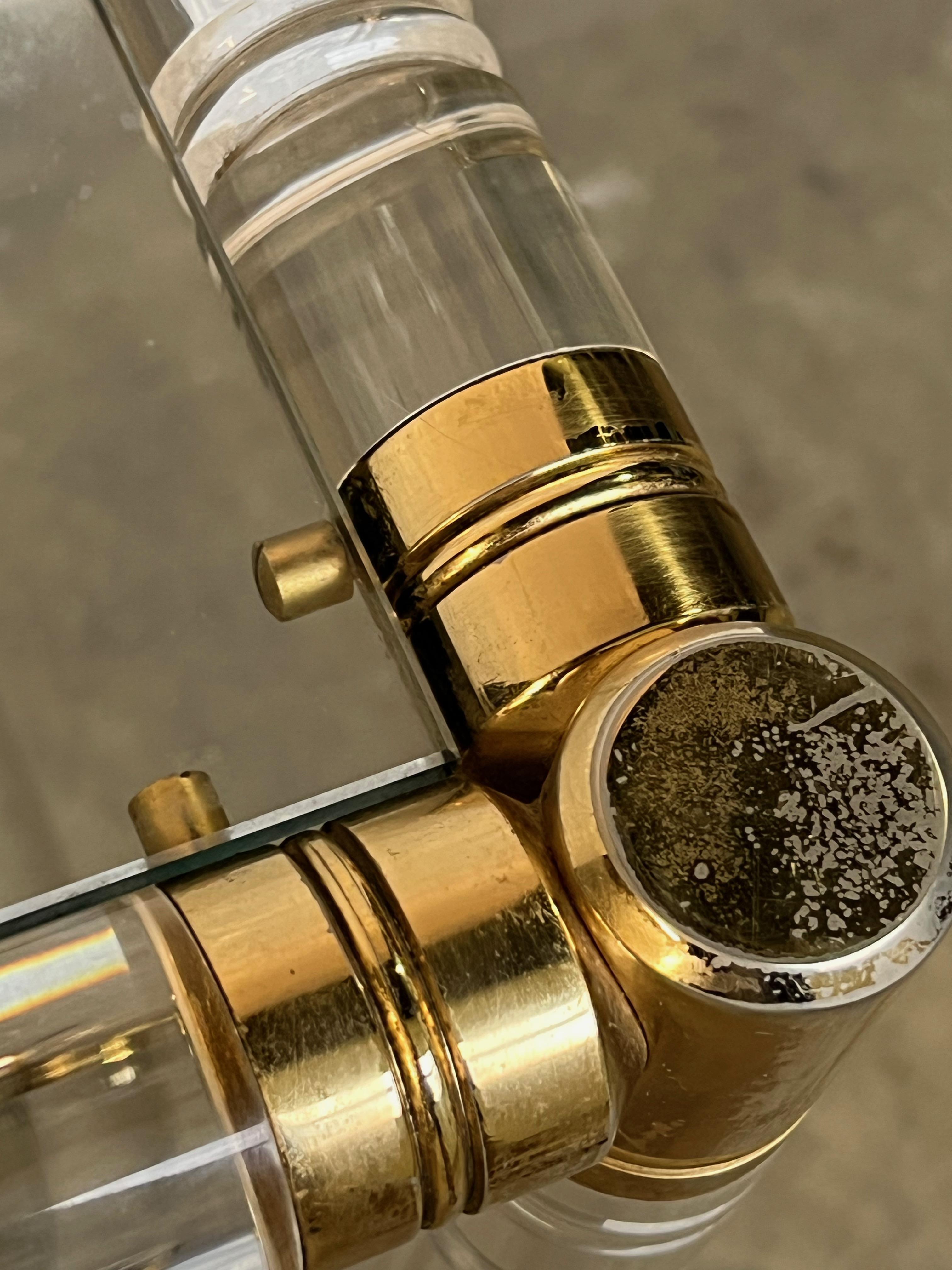 Chariot de bar en plexiglas et chrome de style moderne du milieu du siècle dernier en vente 6