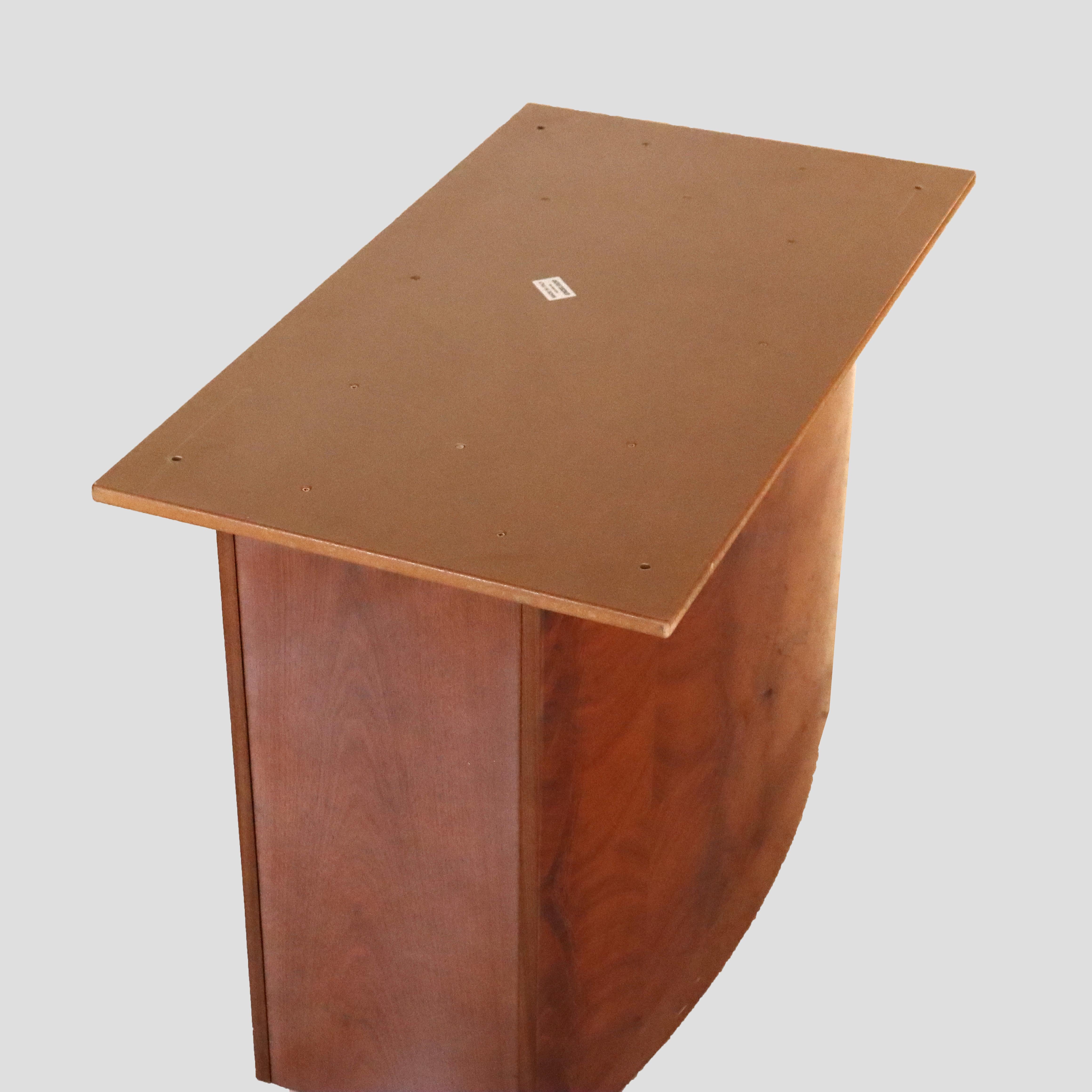 Mid Century Modern French Polished Italian Teakwood Dining Set c1970 For Sale 15