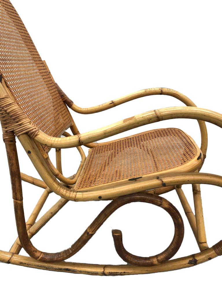 old cane rocking chair value