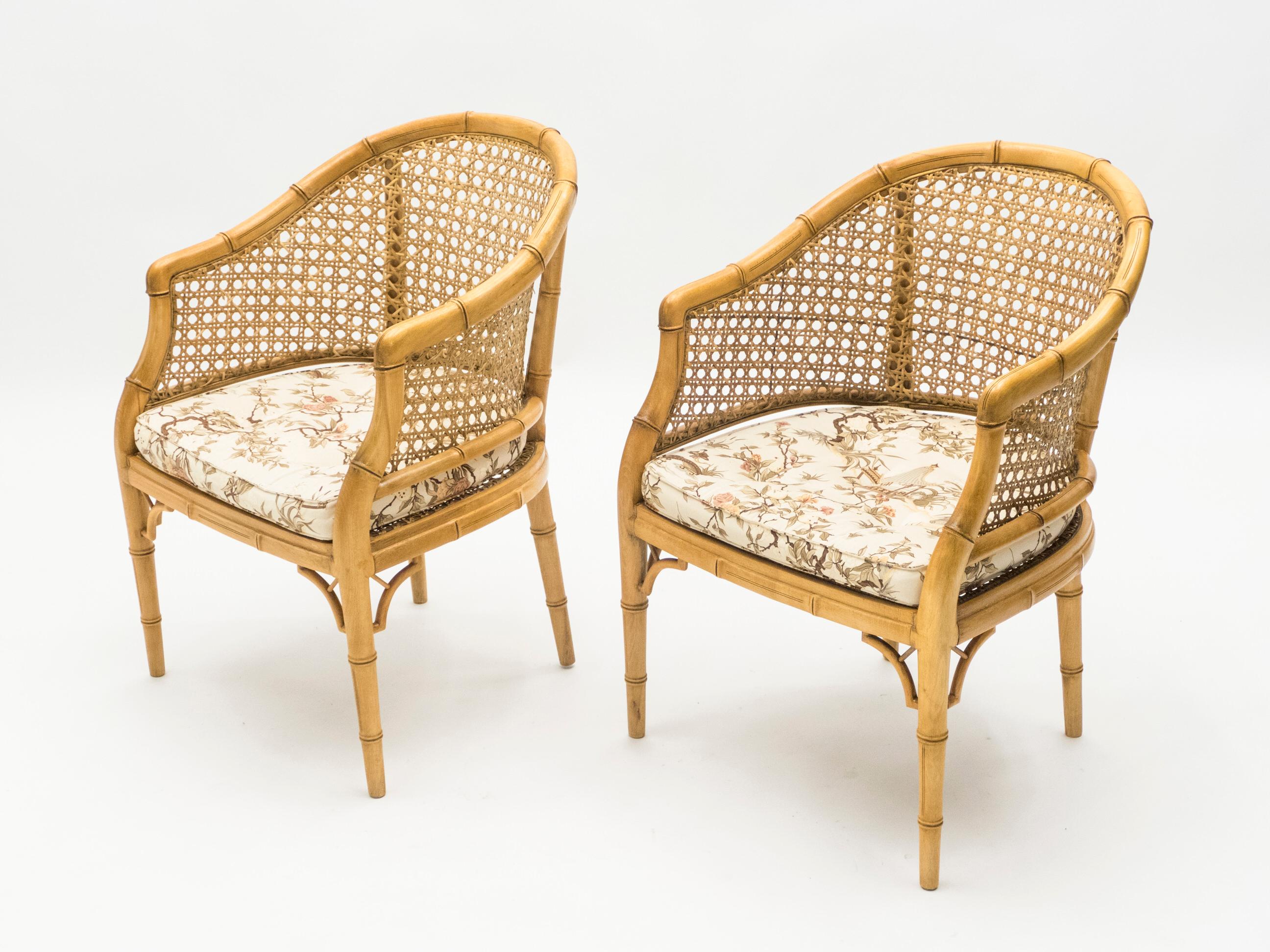 bamboo cane chairs