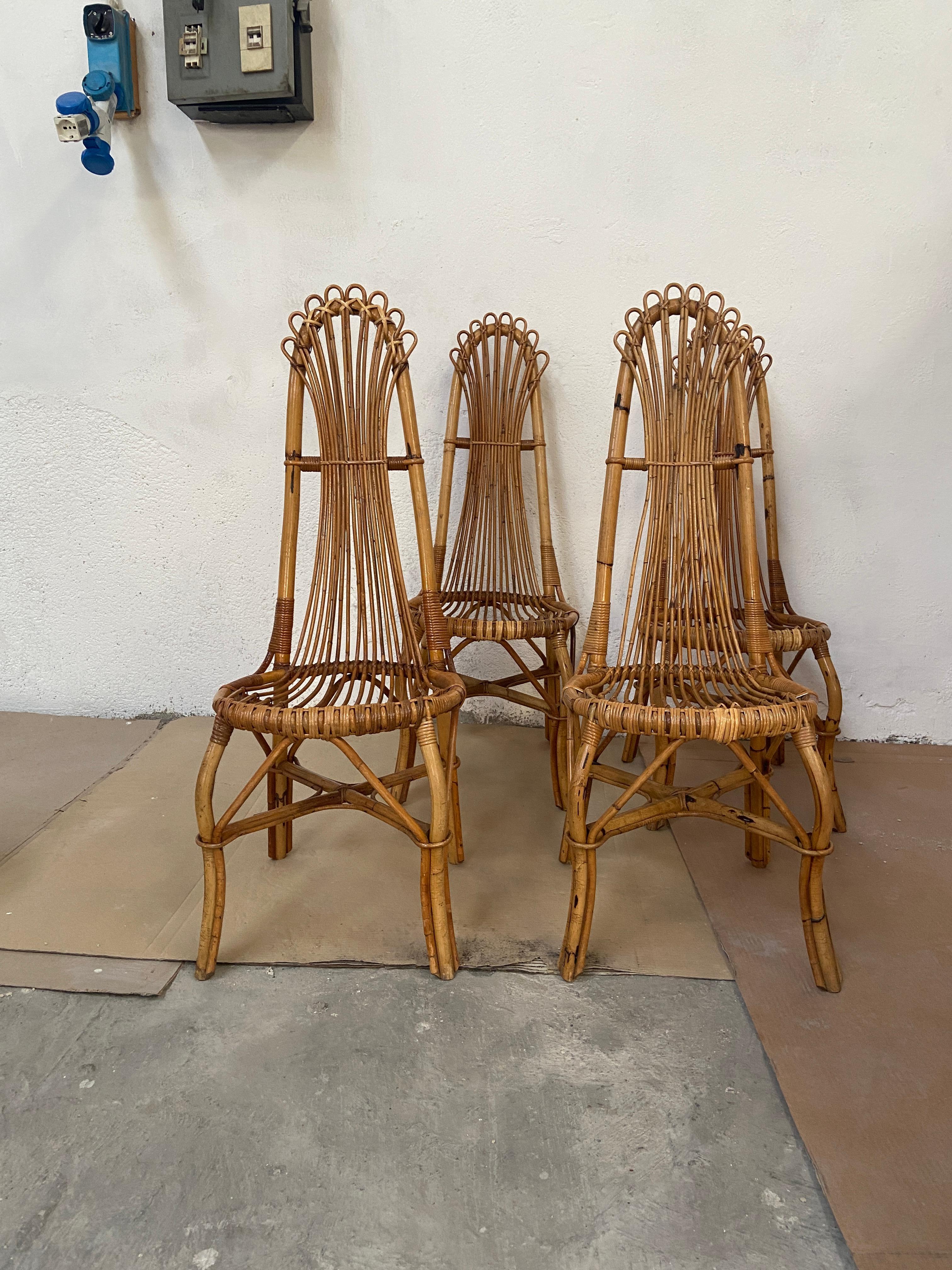 dining room chairs rattan