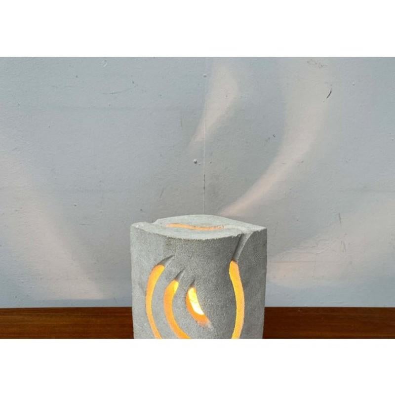 Moderne französische Stone-Tischlampe aus der Mitte des Jahrhunderts von Evy Dan im Angebot 6