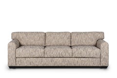 Mid-Century Modern French Style Sofa, Cream Nobilis Fabric