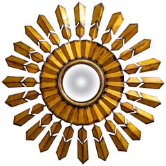Mid Century Modern French Sun Burst Mirror