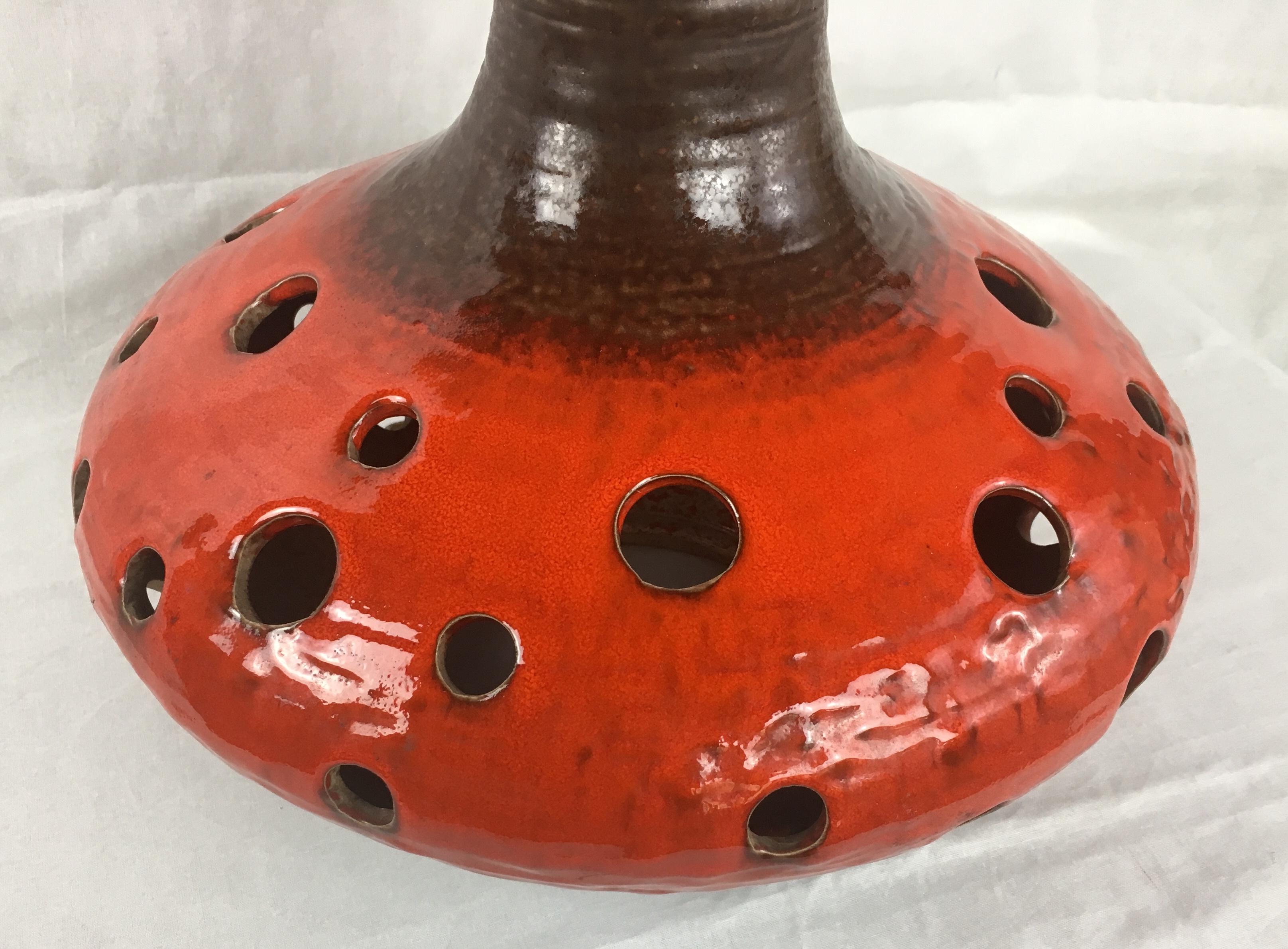 Mid-Century French Ceramic Table Lamp, attrib. to Georges Pelletier In Good Condition In Miami, FL
