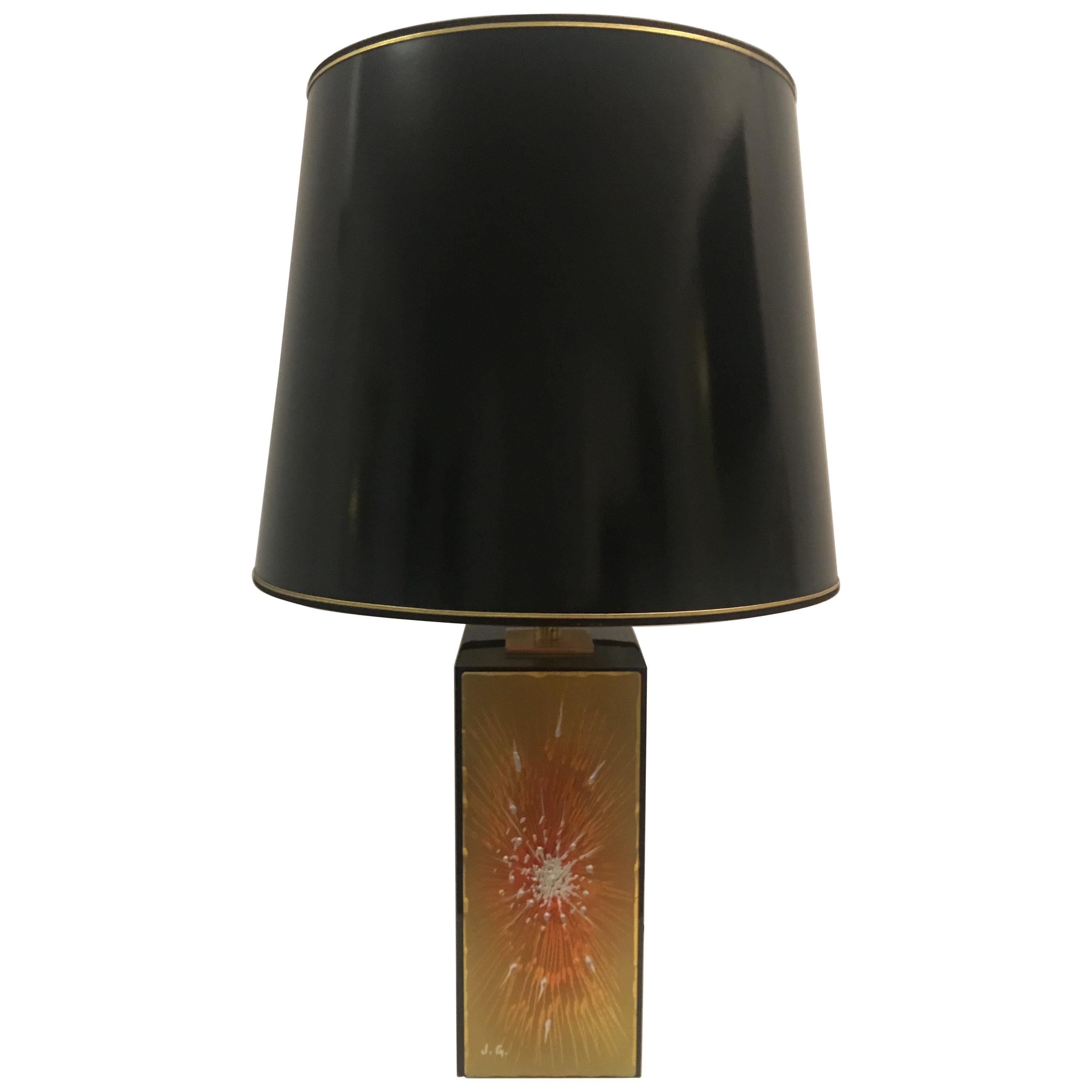 Mid-Century Modern French Table Lamp