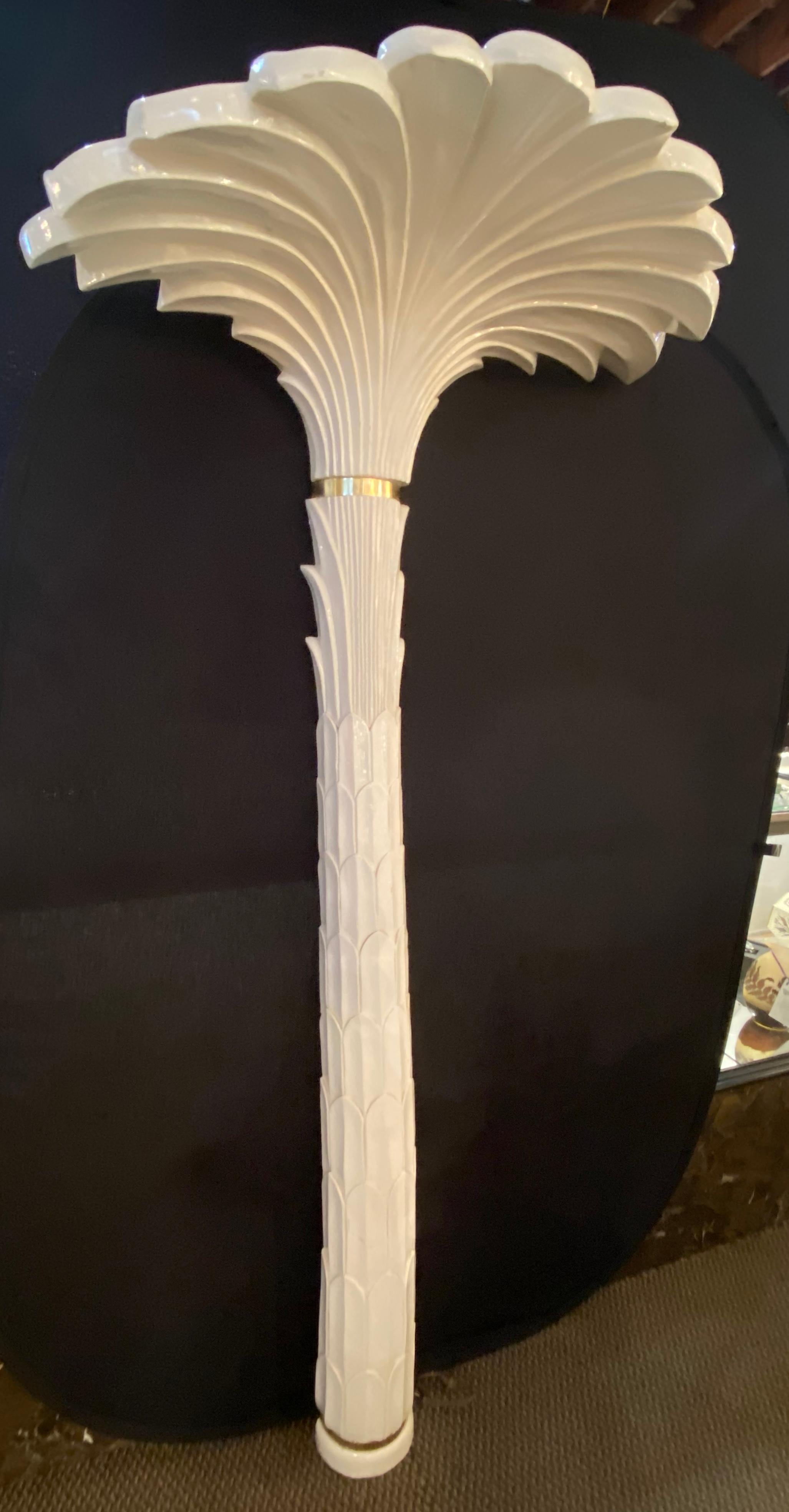 Mid-Century Modern French Torchère Palm Tree Floor Lamp Manner of Serge Roche 5