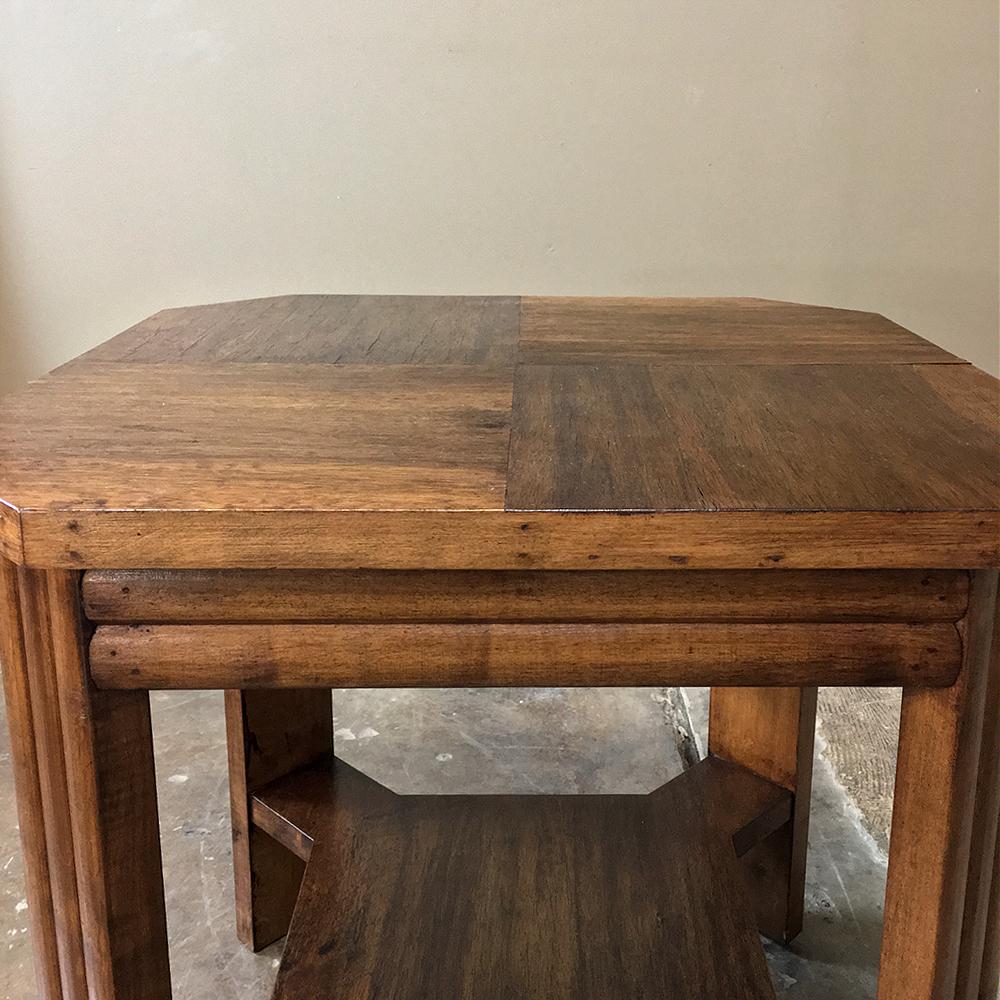 Mid-Century Modern French Walnut End Table 4