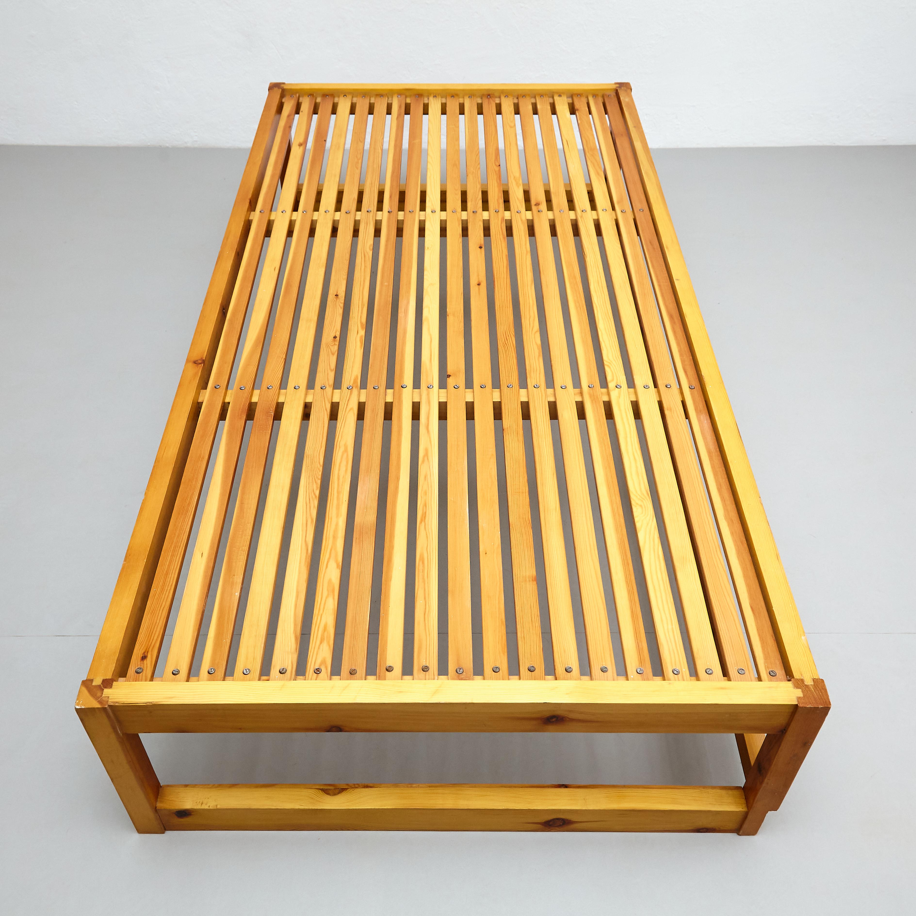 Mid-20th Century Mid-Century Modern French Wood Coffee Table, circa 1950 For Sale