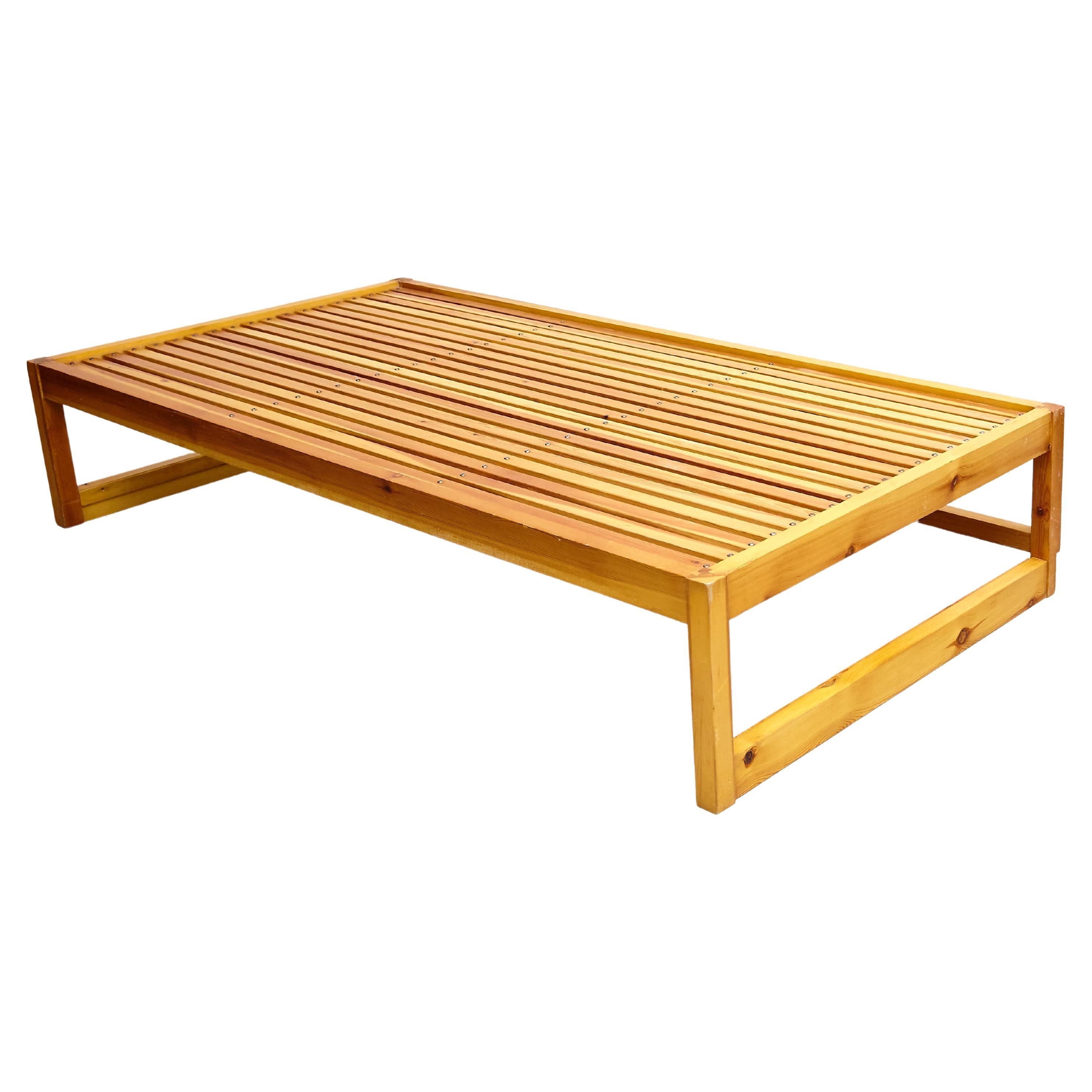 Mid-Century Modern French Wood Coffee Table, circa 1950 For Sale