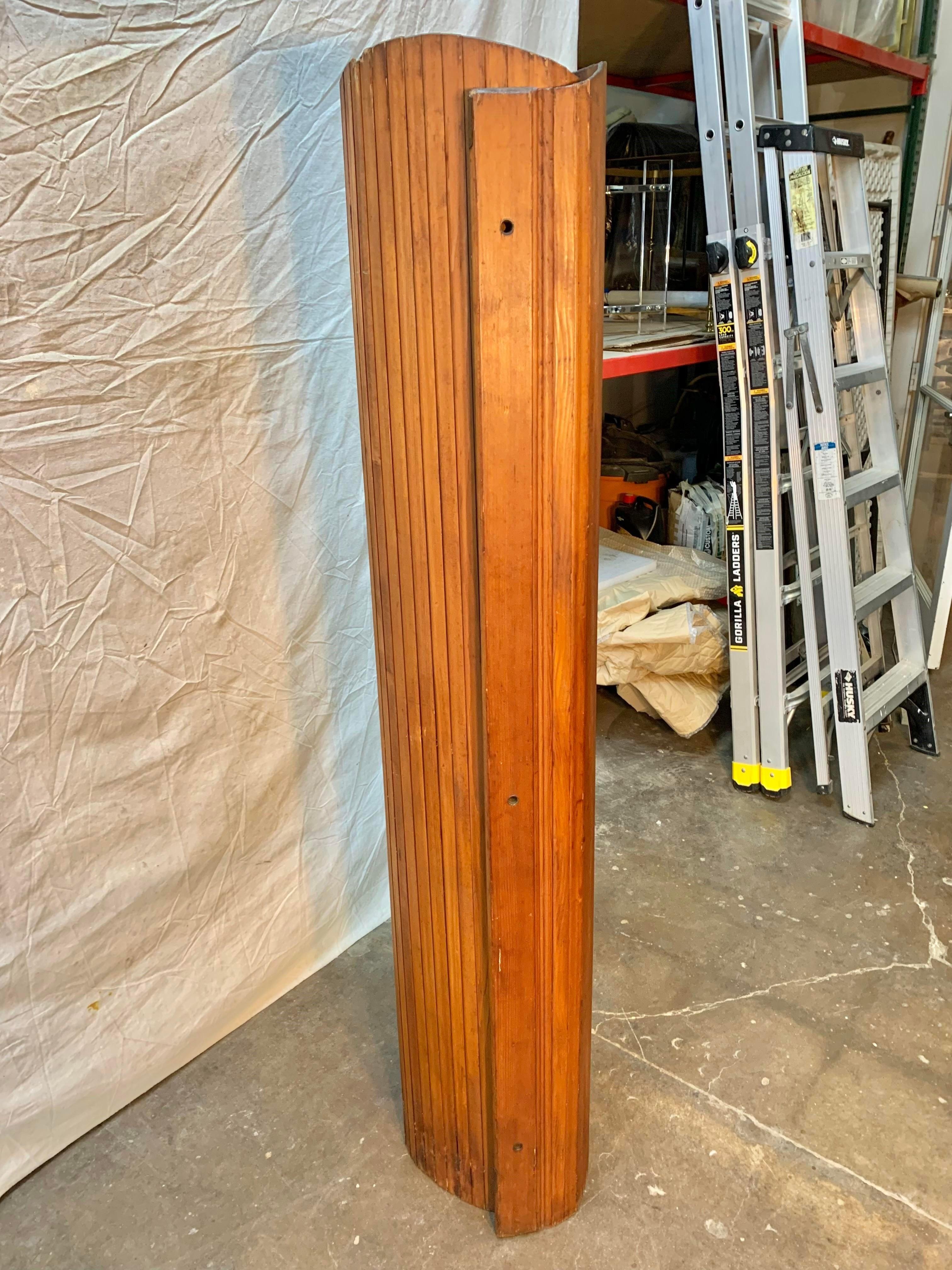 Mid-Century Modern French Wood Folding Screen in the Style of Baumann 2