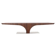 Mid-Century Modern French Zebrano Coffee Table