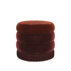 Mid-Century Modern Fringes Audrey in velluto di cotone Made in Portugal di Ottiu