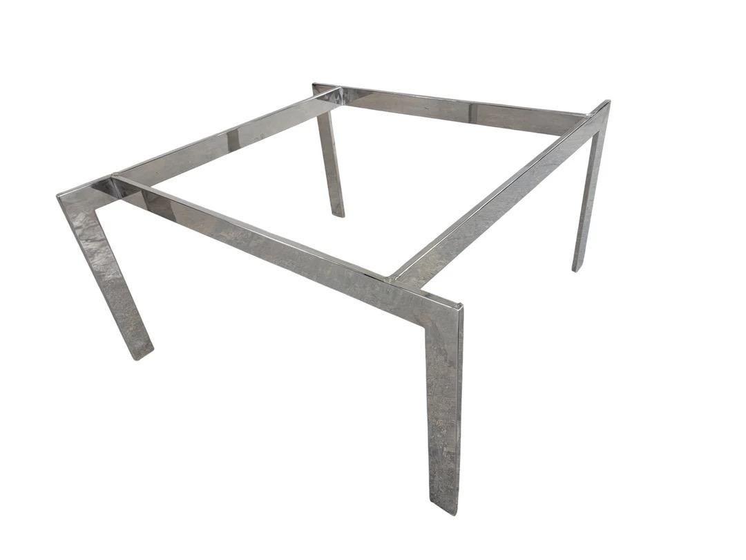 Mesa de centro con tapa de cristal biselado estilo Fritz Hansen moderno de mediados de siglo siglo XX en venta