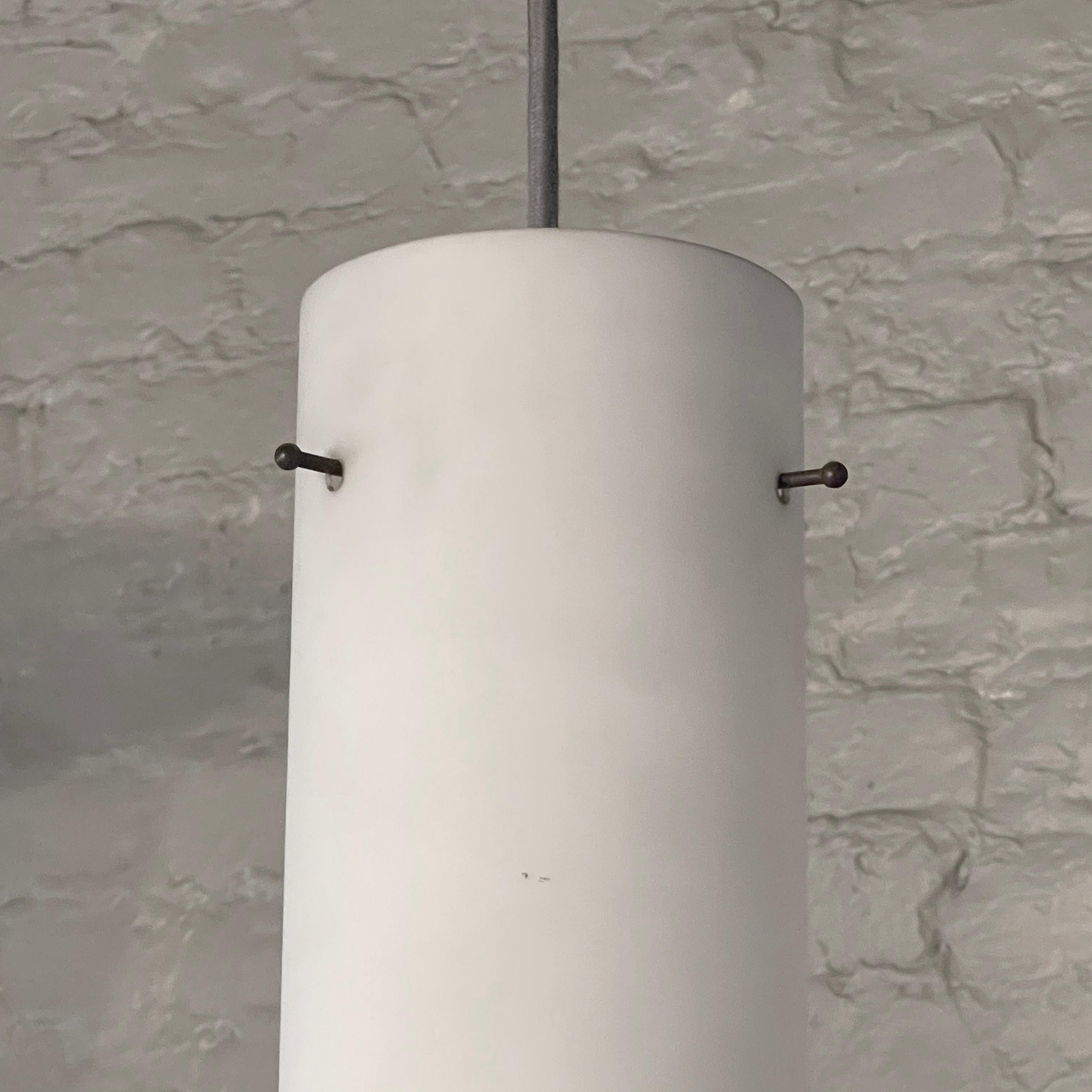 glass cylinder pendant light