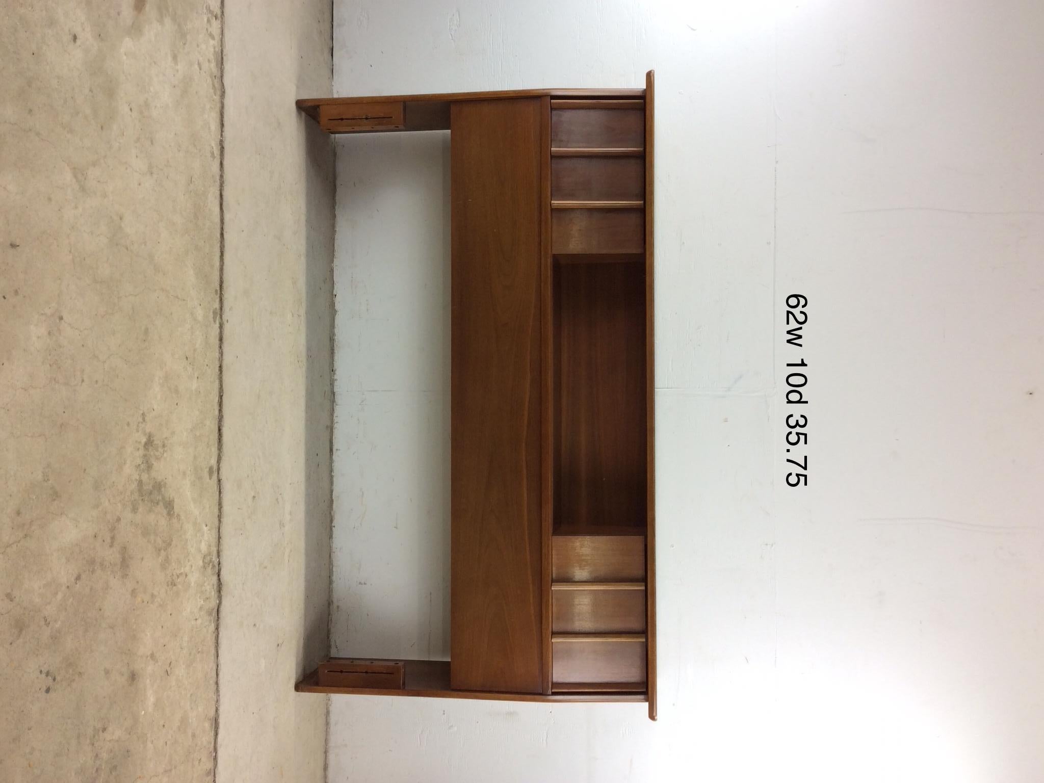 Mid Century Modern Full / Double Storage Headboard by Kent Coffey 5