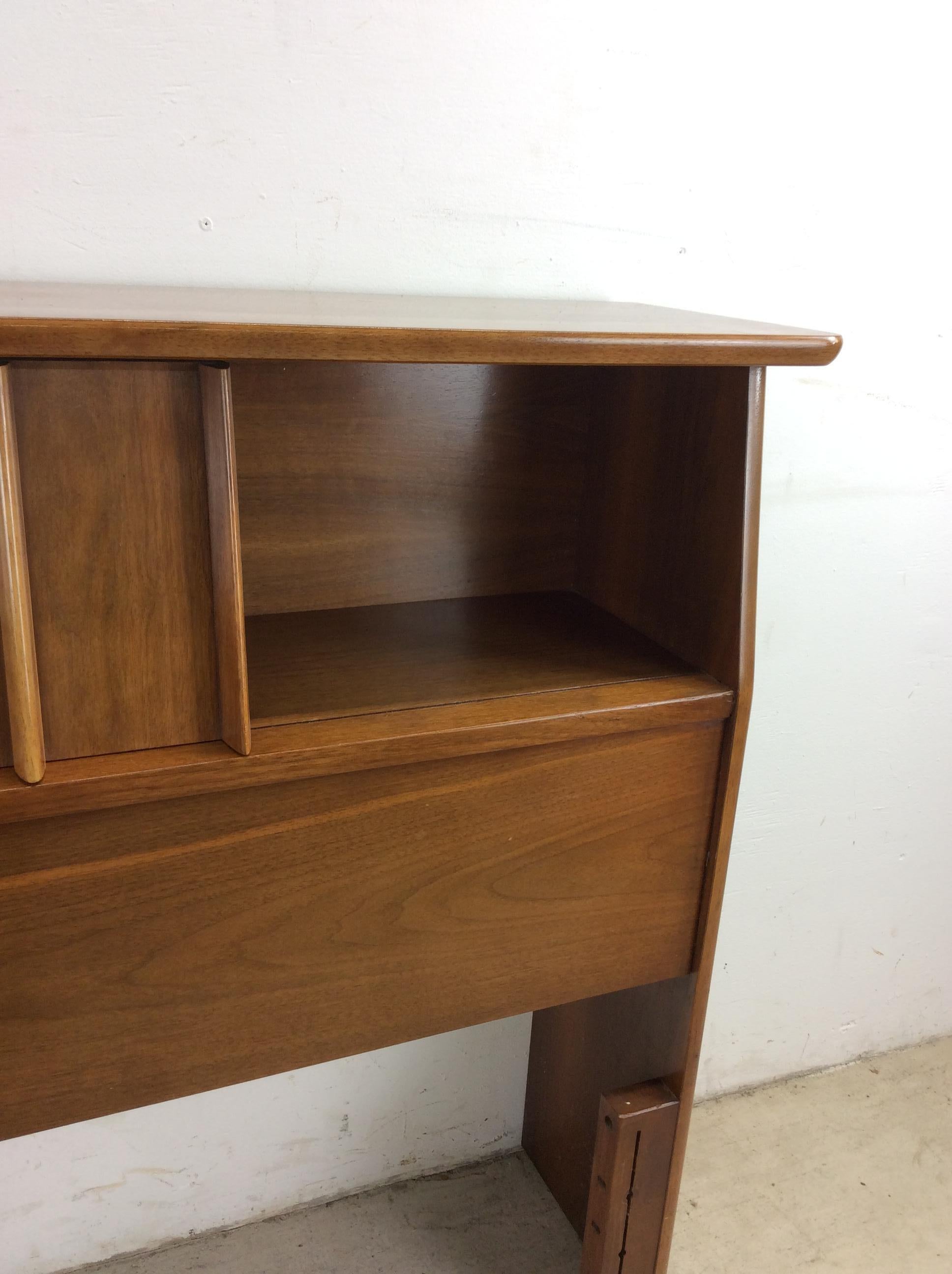 Mid Century Modern Full / Double Storage Headboard by Kent Coffey 6