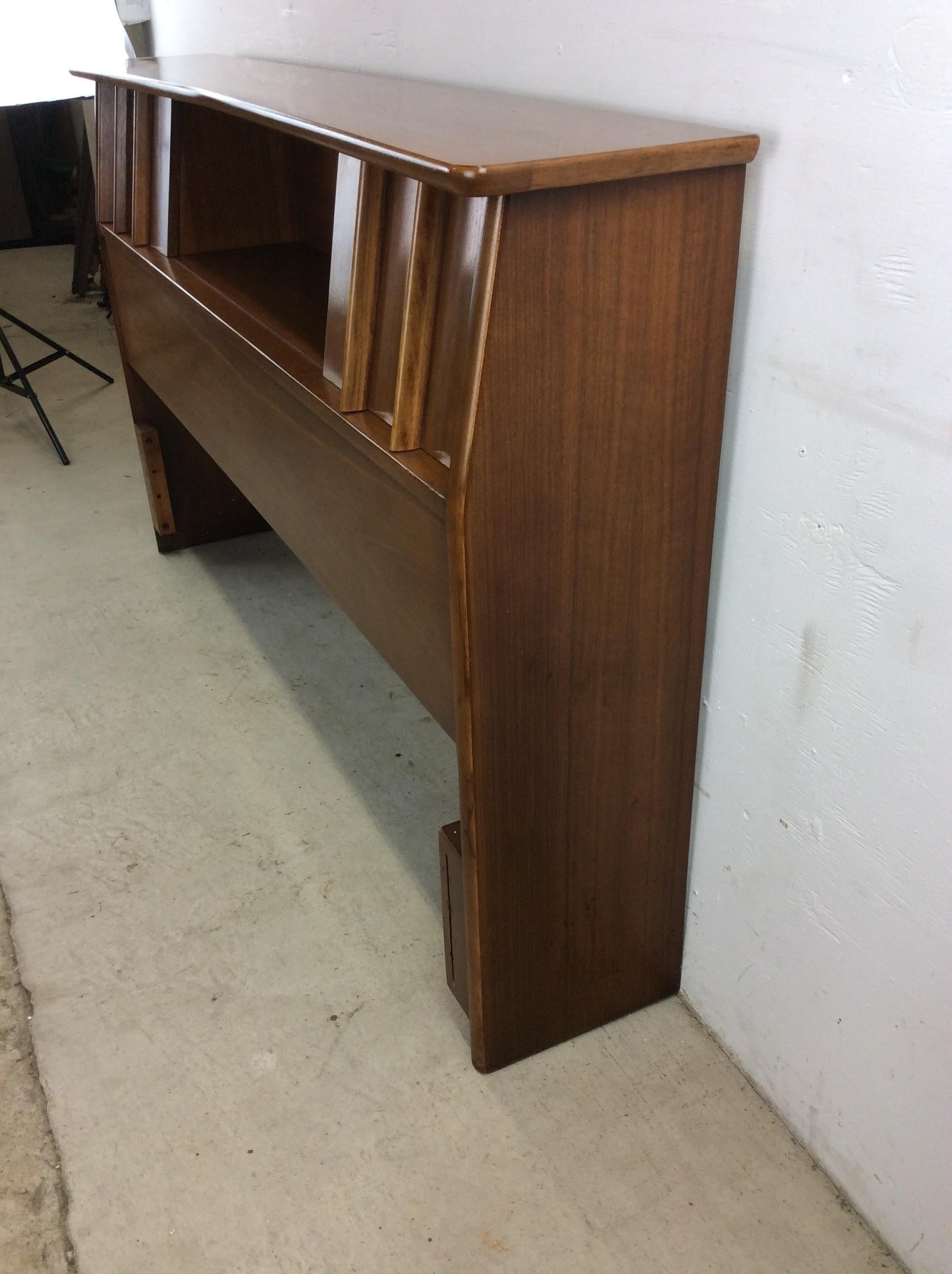 Mid Century Modern Full / Double Storage Headboard by Kent Coffey 7