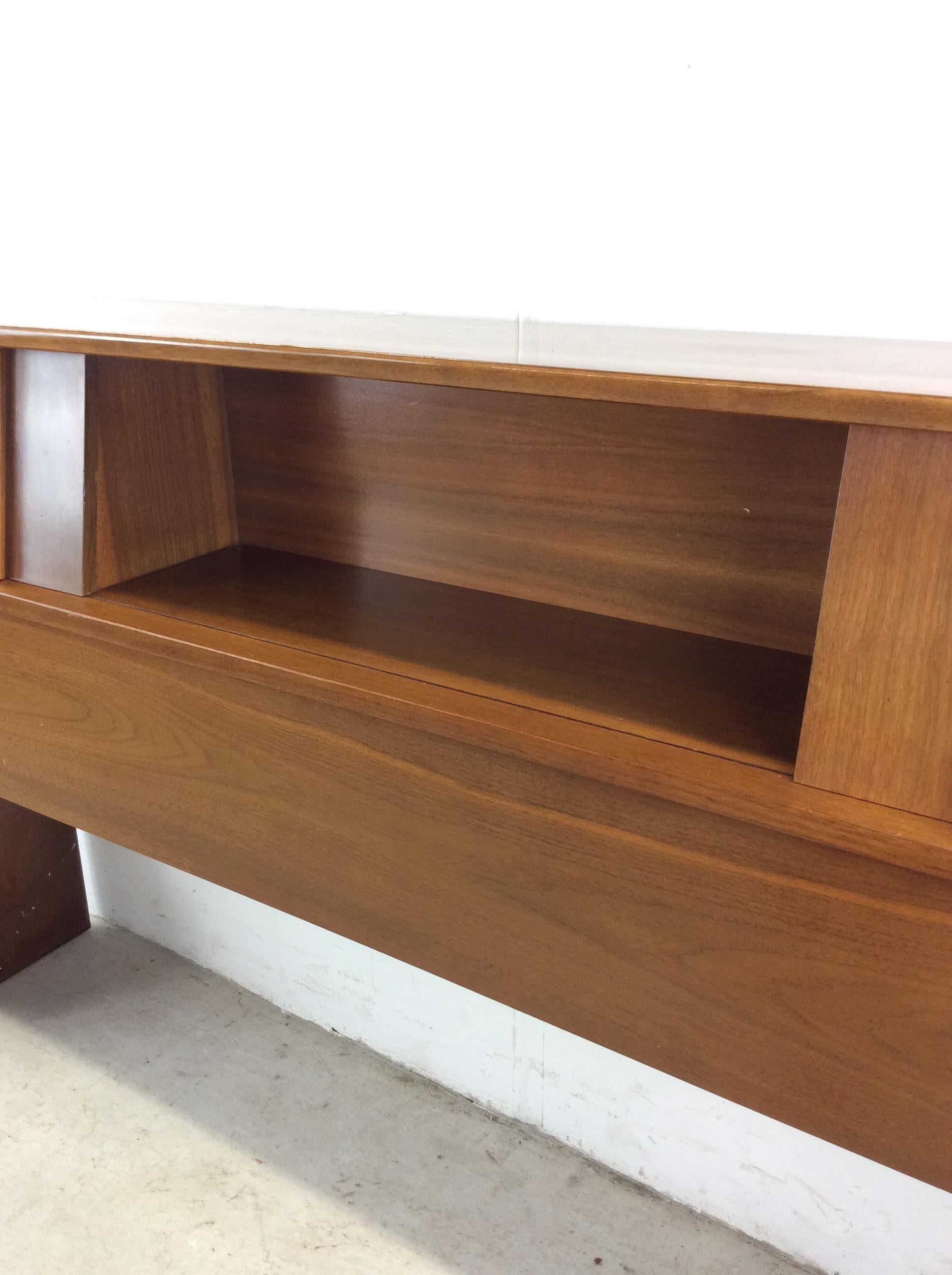 Mid Century Modern Full / Double Storage Headboard by Kent Coffey 9