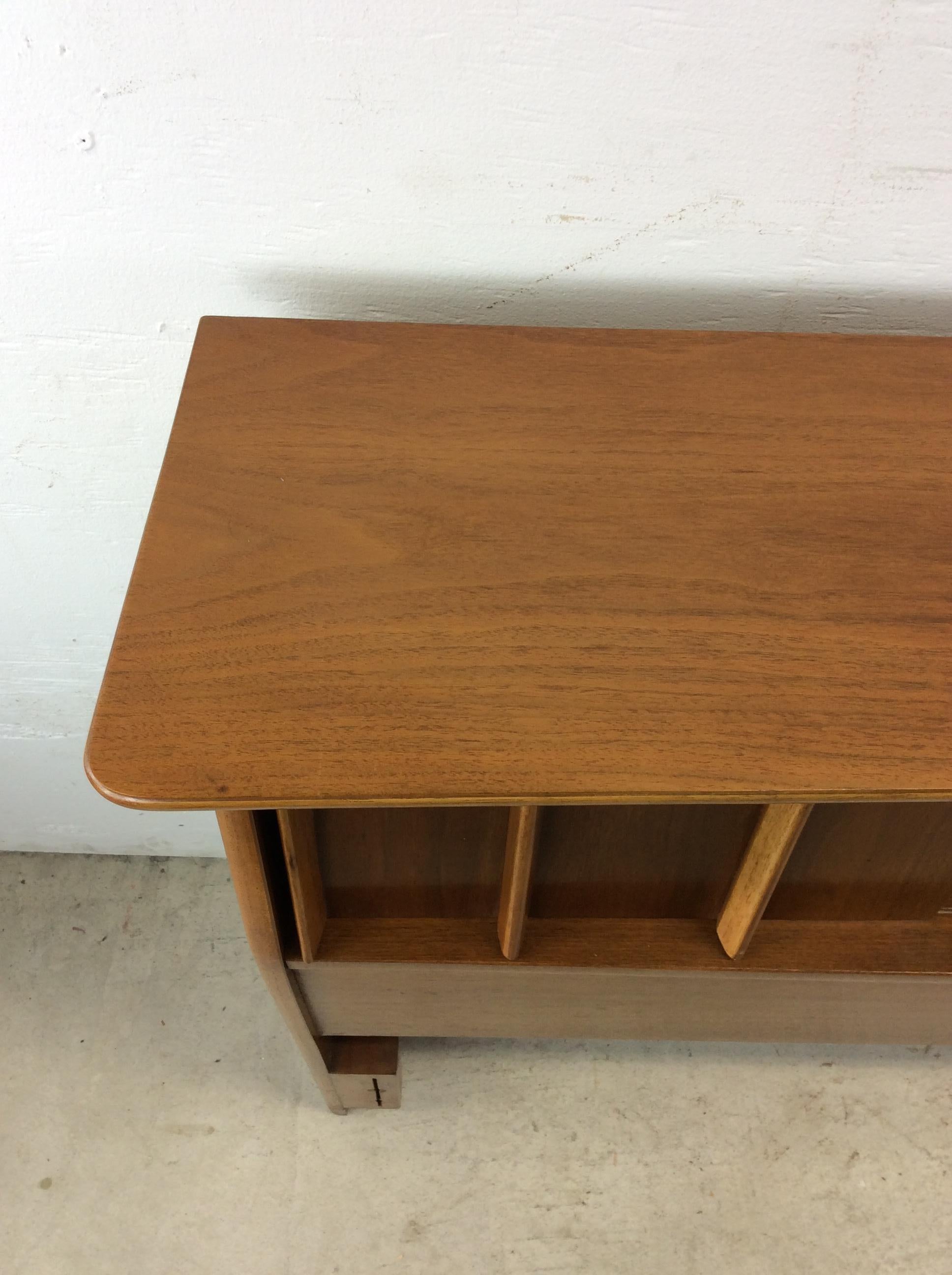 Veneer Mid Century Modern Full / Double Storage Headboard by Kent Coffey