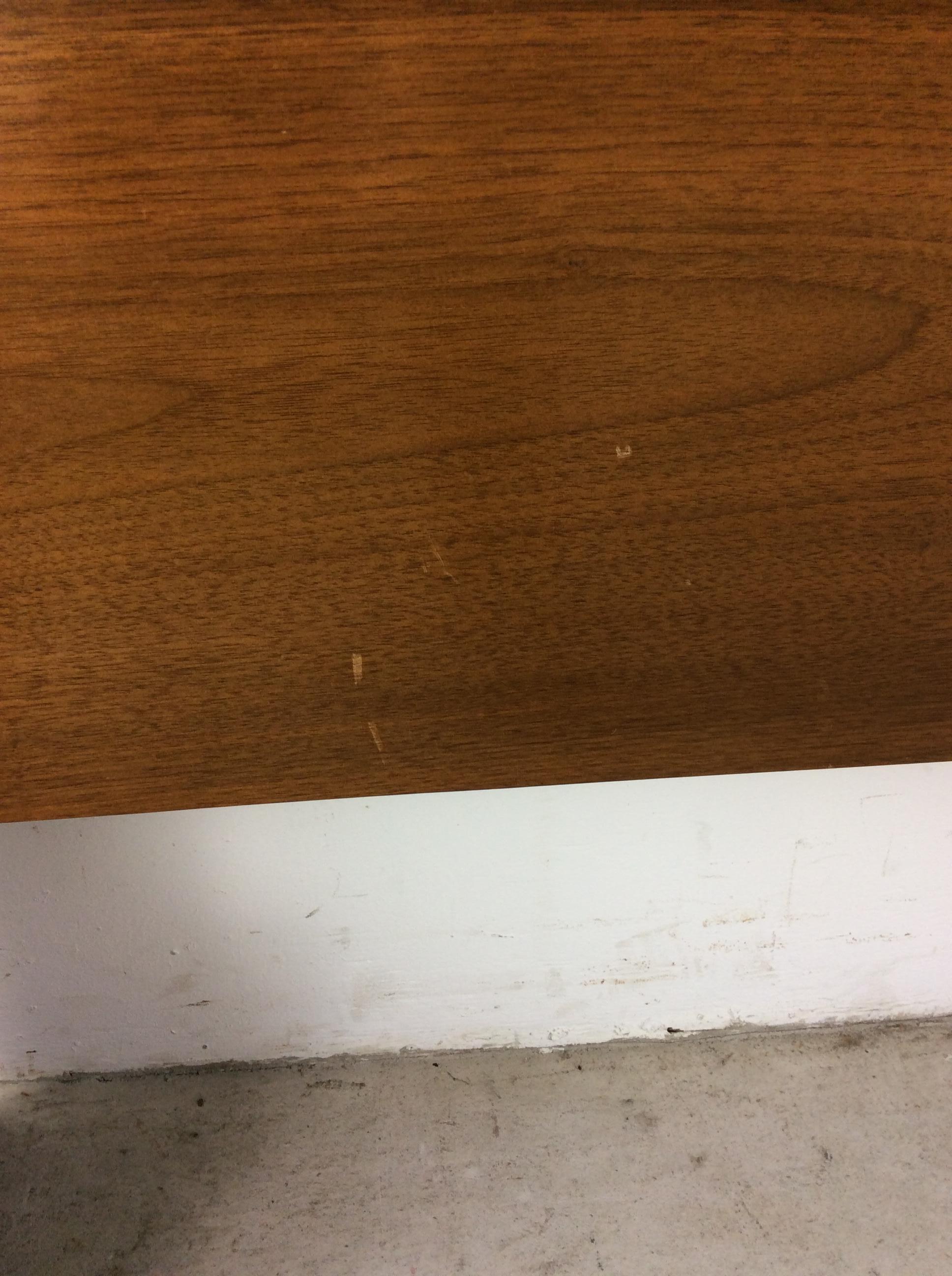 Walnut Mid Century Modern Full / Double Storage Headboard by Kent Coffey
