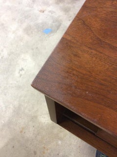 Mid Century Modern Full / Double Storage Headboard with sliding Doors