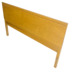 Mid Century Modern Full Size Blond Birds Eye Maple Headboard Bed MINT!