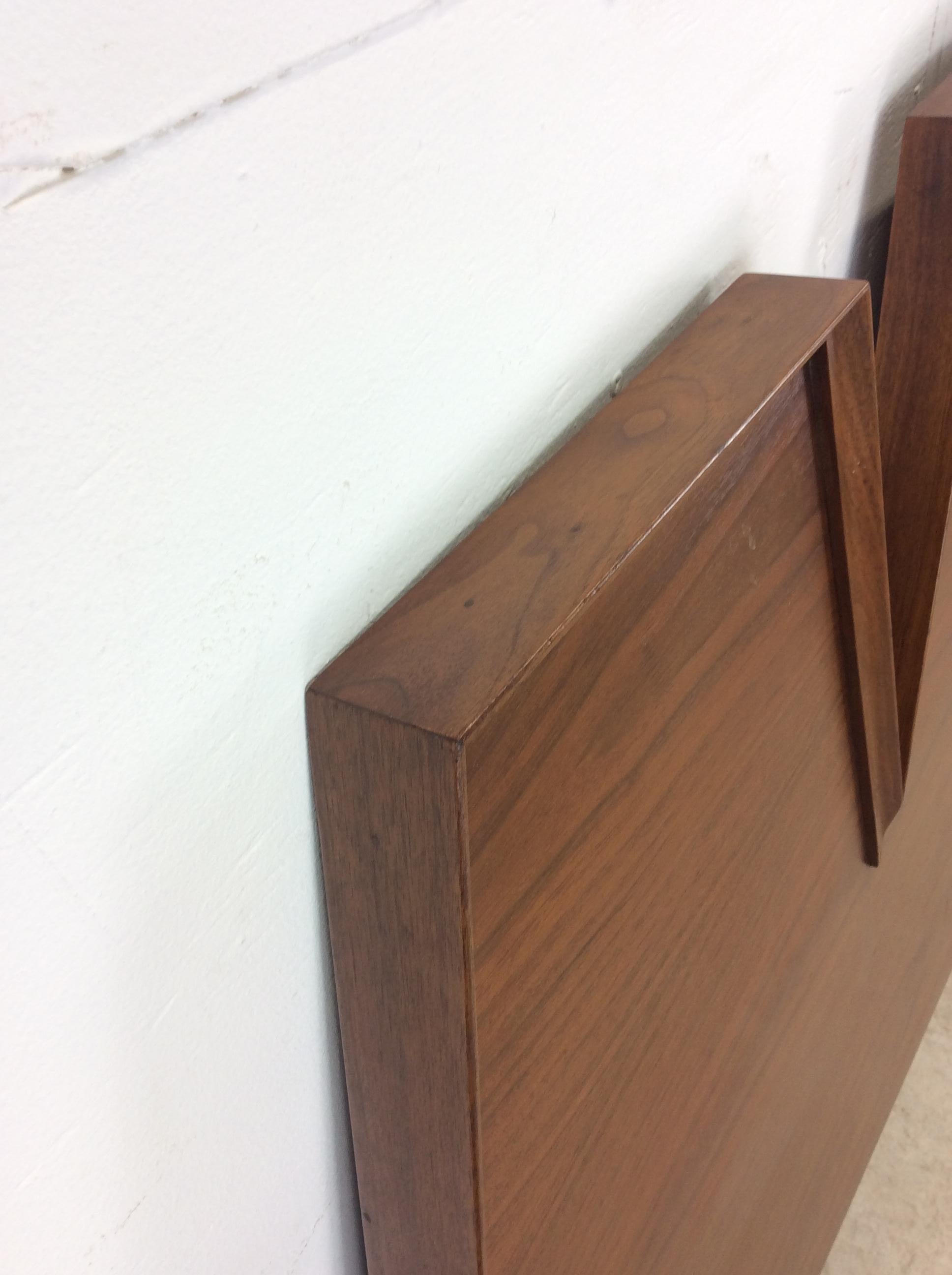 Mid century modern full size headboard by Albert Parvin For Sale 4