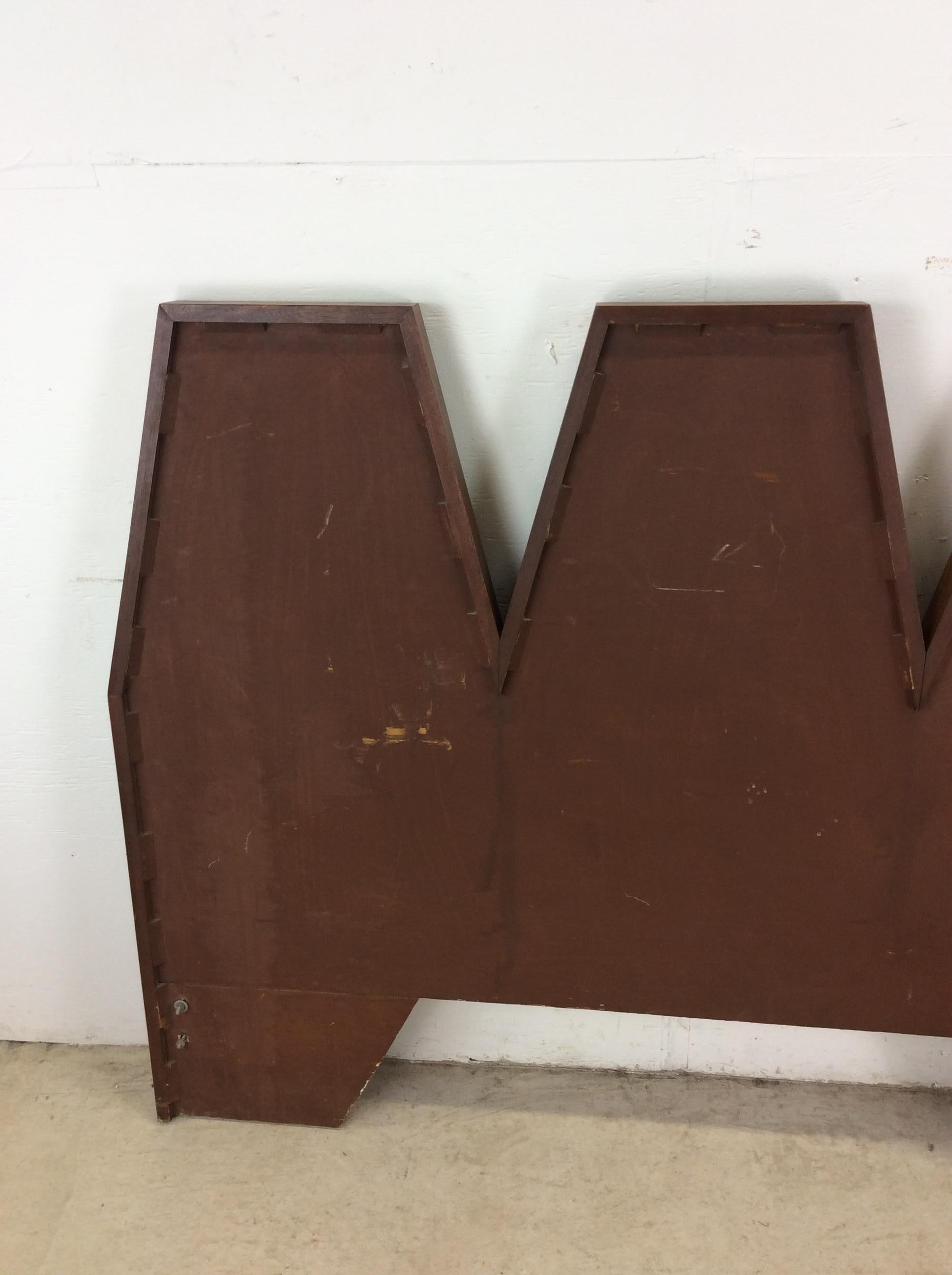 Mid century modern full size headboard by Albert Parvin For Sale 8