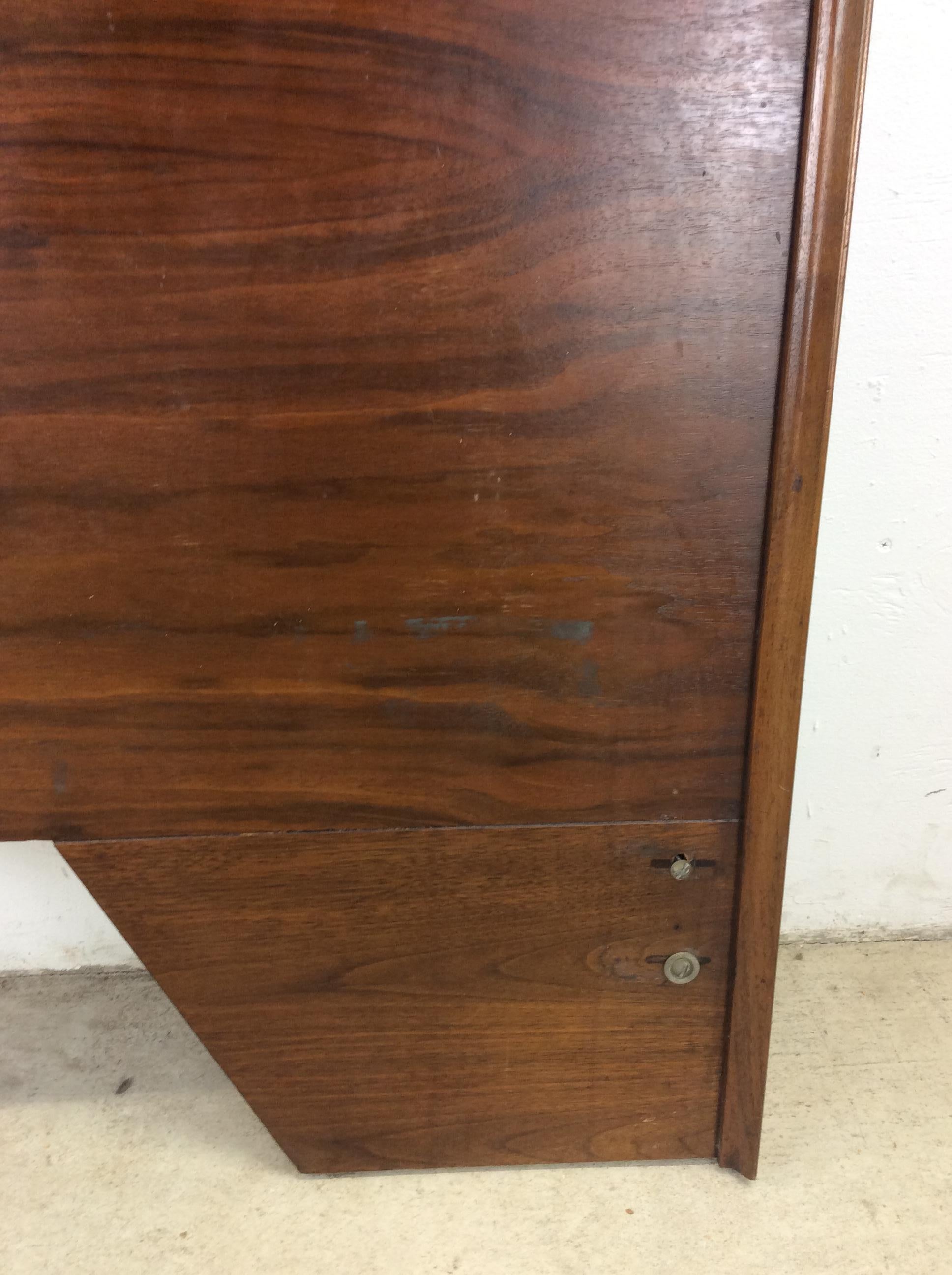 Mid century modern full size headboard by Albert Parvin For Sale 12