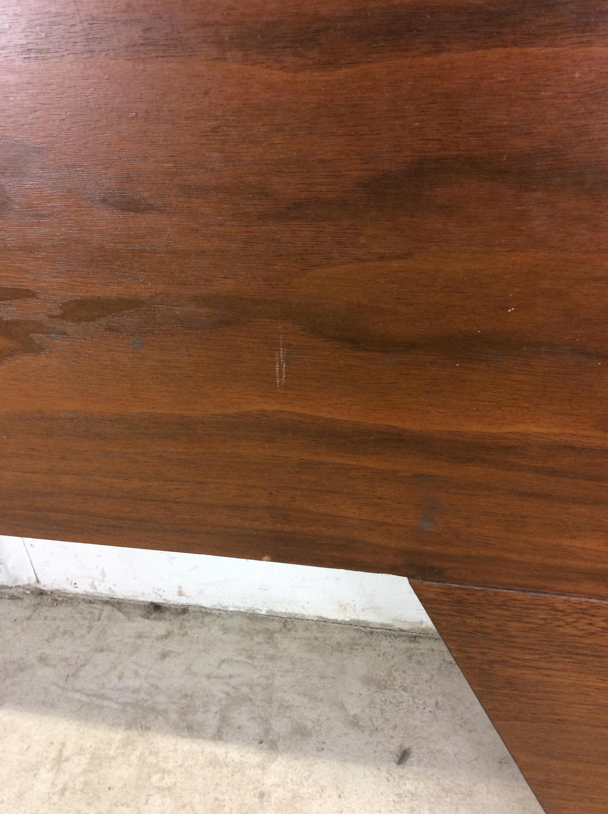 Walnut Mid century modern full size headboard by Albert Parvin For Sale