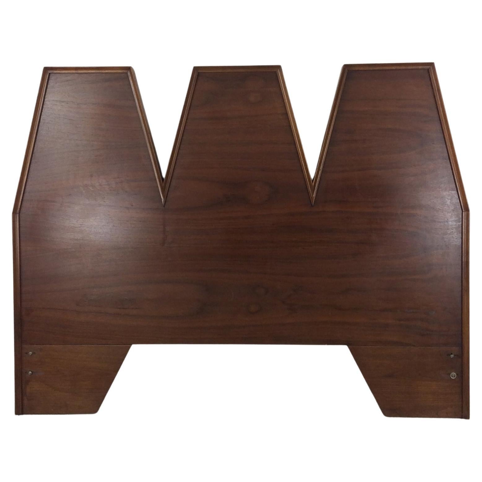 Mid century modern full size headboard by Albert Parvin