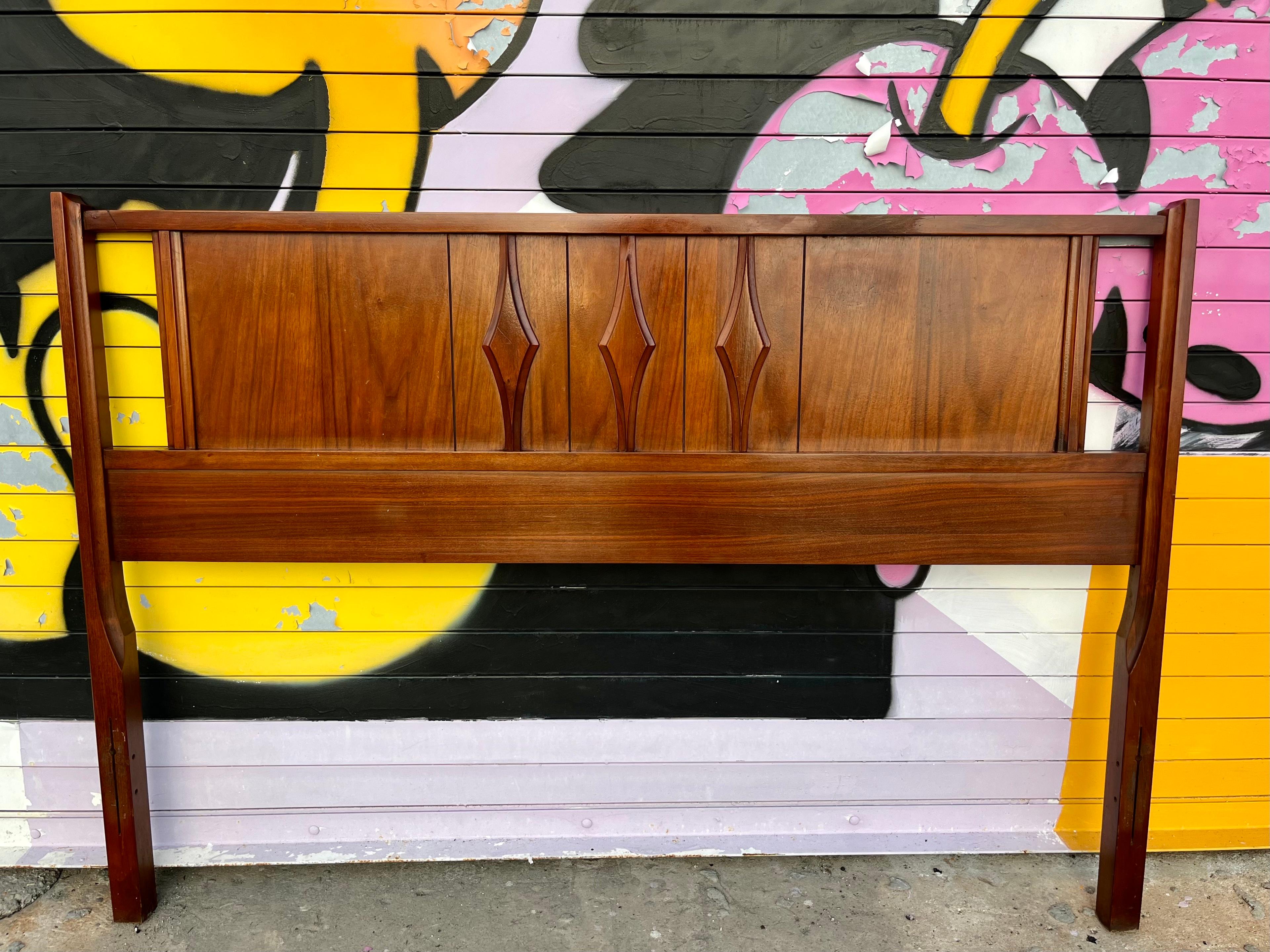 Mid-Century Modern Mid Century Modern Full Size Headboard by Coleman of Virginia. Circa 1960s For Sale