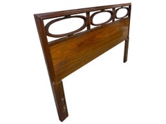 Mid-Century Modern Full Size Walnut Headboard
