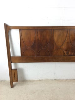 Mid Century Modern Full Size walnut Headboard from Brasilia by Broyhill