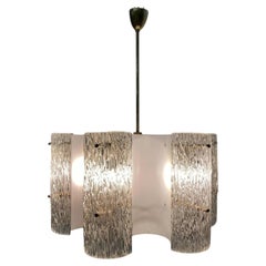 Mid - Century Modern Futuristic Chandelier by J. T.  Kalmar, Austria 1950’s