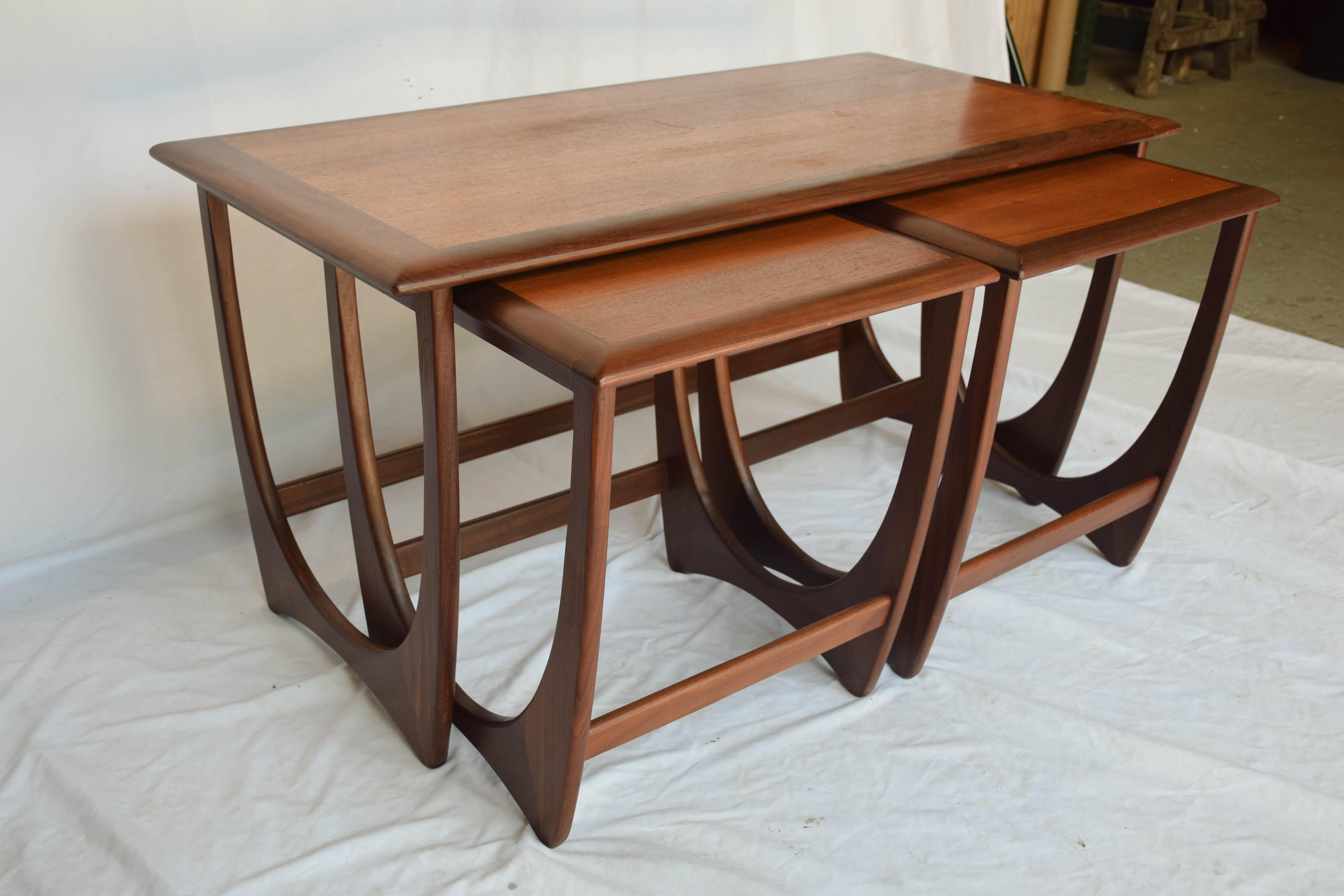 Mid-Century Modern G Plan Astro Nesting Tables 11