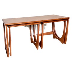 Mid Century Modern G Plan Astro Teak Nesting Tables Designed by Victor Wilkins