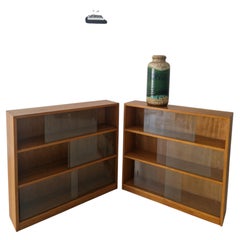 Mid-Century Modern G-Plan Bücherregale mit Teakholzfurnier und Glastüren