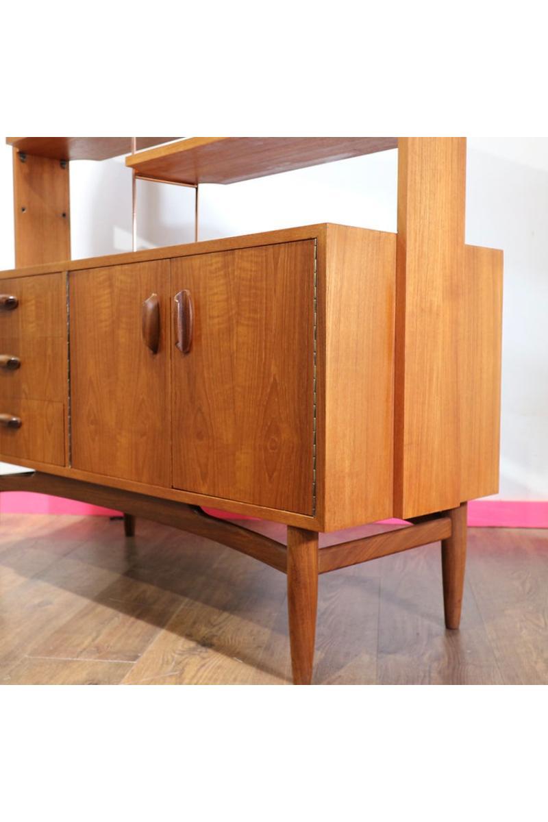 Mid Century Modern Vintage G Plan Brasilia Room Divider Bookcase 4