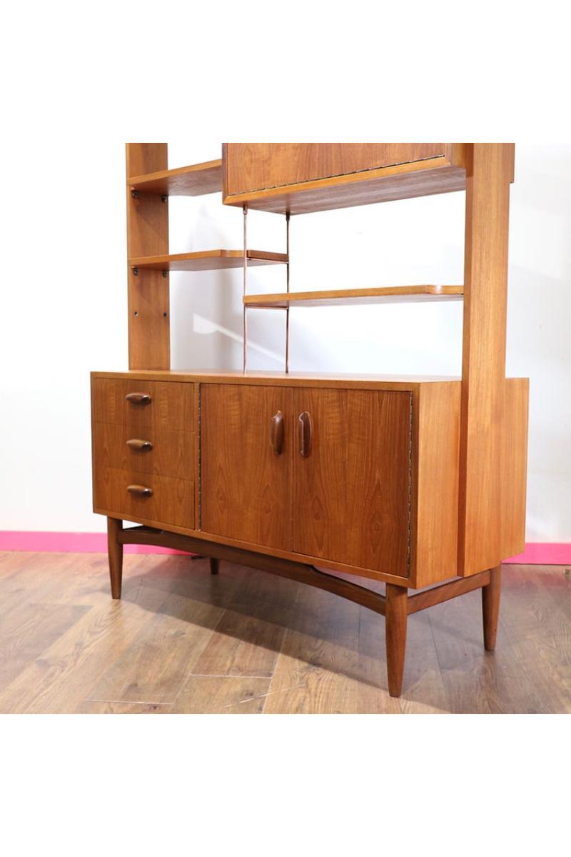 Mid Century Modern Vintage G Plan Brasilia Room Divider Bookcase 7