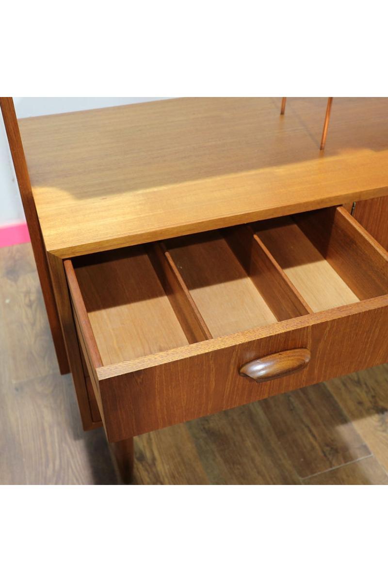 British Mid Century Modern Vintage G Plan Brasilia Room Divider Bookcase