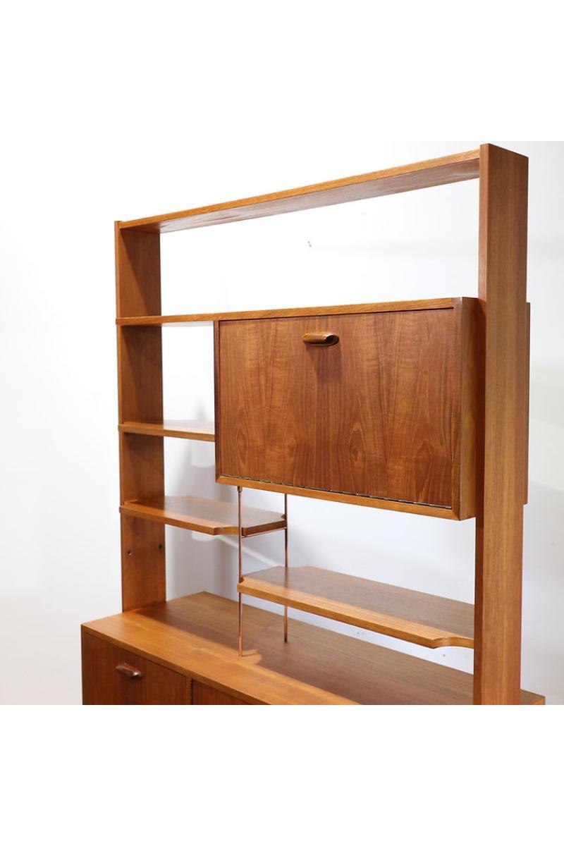 Mid Century Modern Vintage G Plan Brasilia Room Divider Bookcase 1